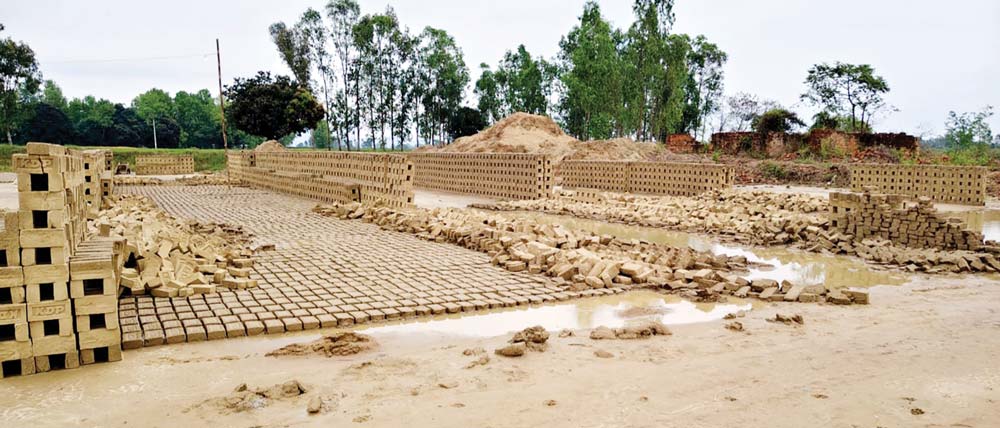 बेमौसमी वर्षाका कारण इँटा उद्योगमा करोडौँको क्षति