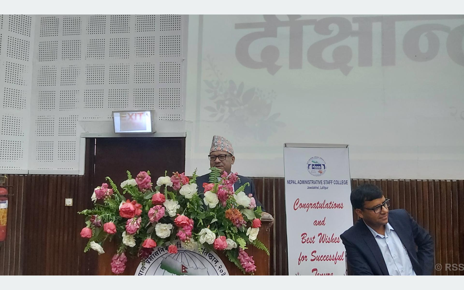 दुई सय तीन शाखा अधिकृतको दीक्षान्त